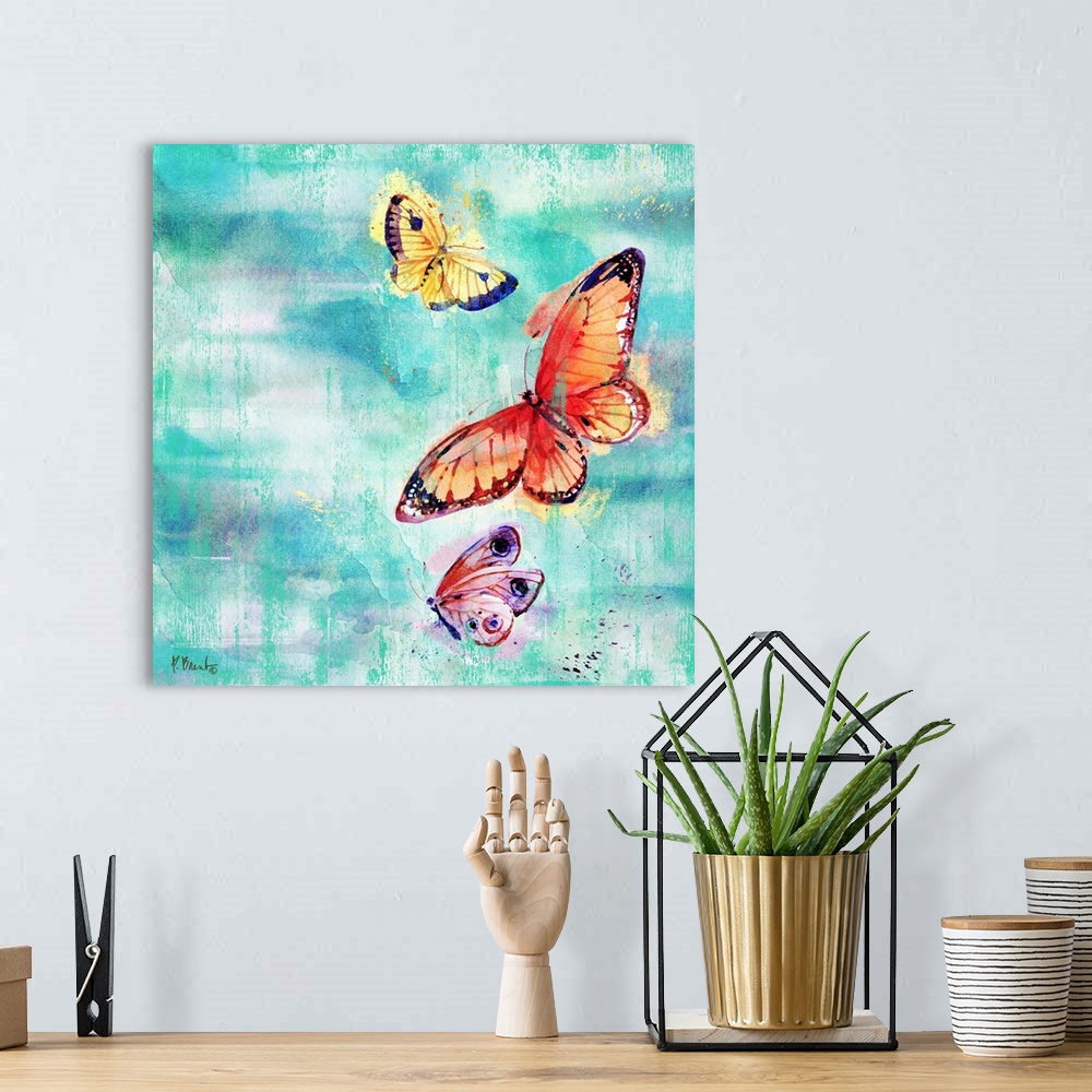A bohemian room featuring Arianna Butterflies II