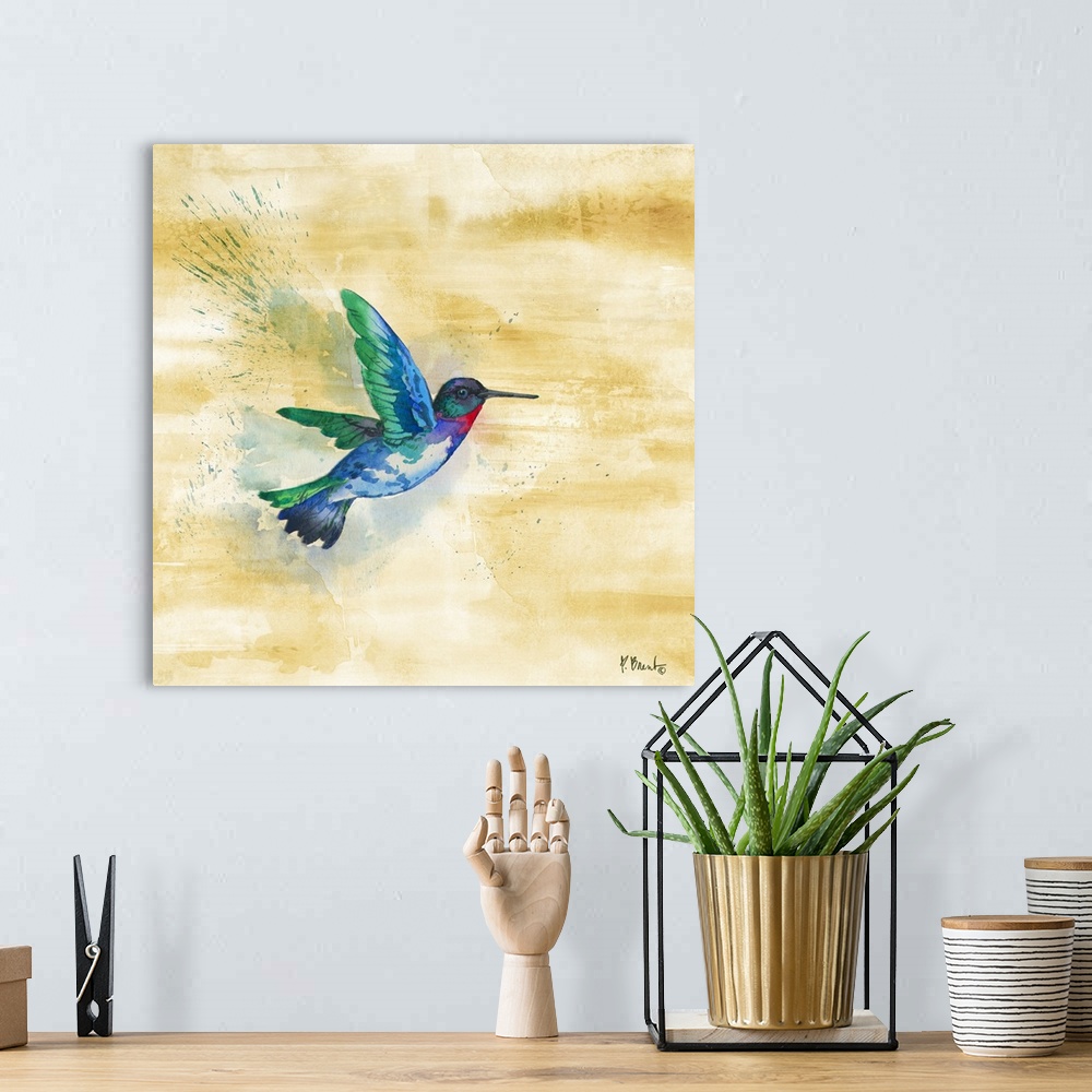 A bohemian room featuring Arianna Hummingbird I
