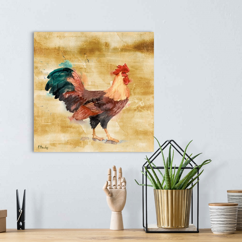 A bohemian room featuring Arianna Rooster I