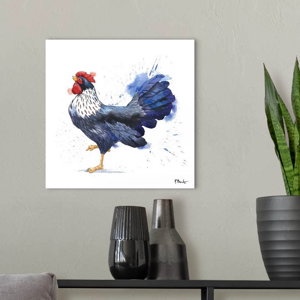 A modern room featuring Arianna Rooster V - White