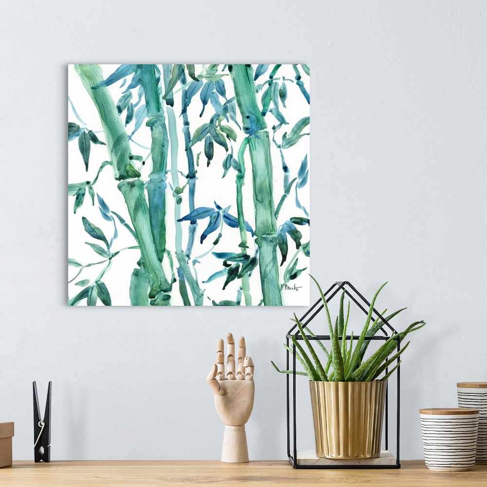A bohemian room featuring Bamboo Grove I