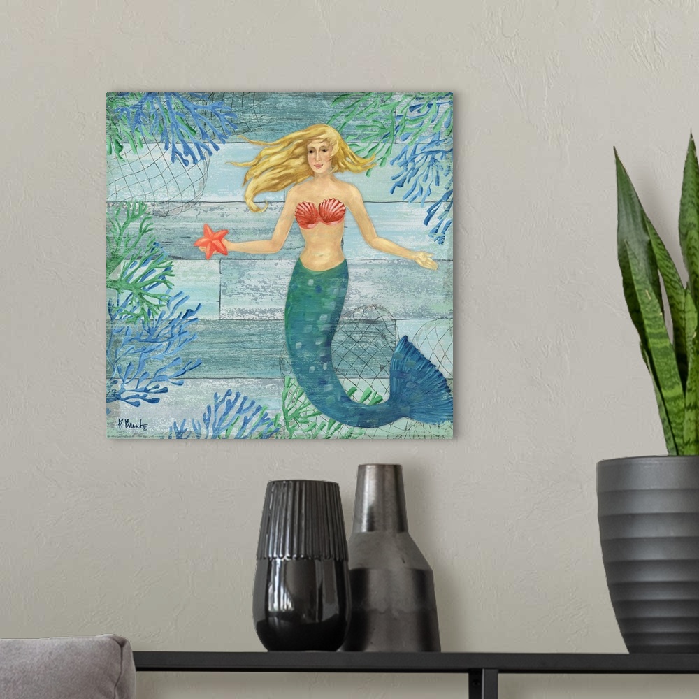 A modern room featuring Clearwater Mermaid