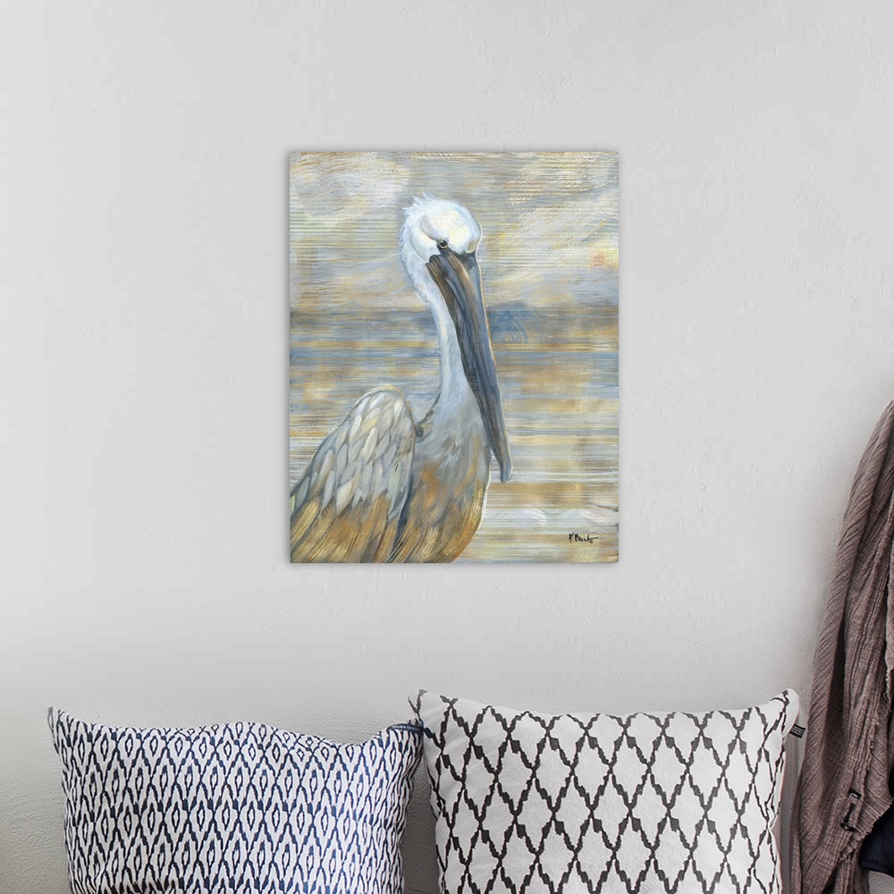 A bohemian room featuring Golden Salty Pelican
