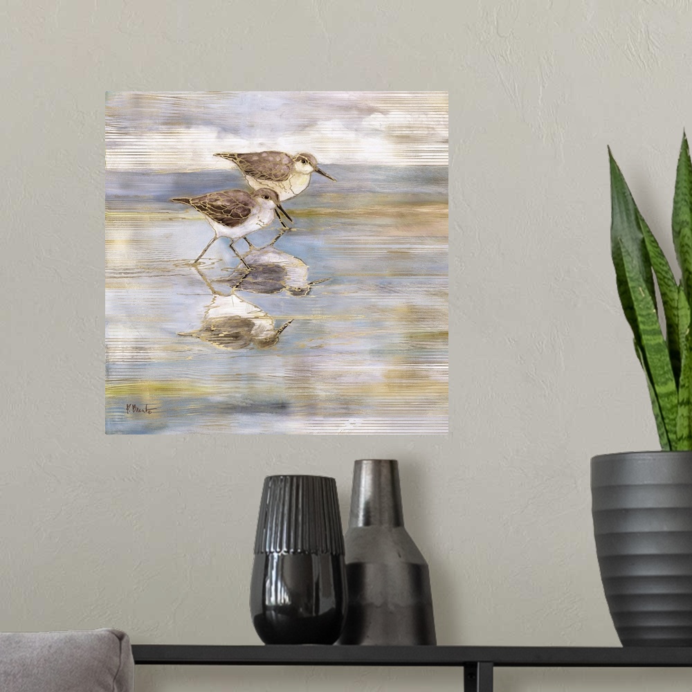 A modern room featuring Golden Sandpipers I