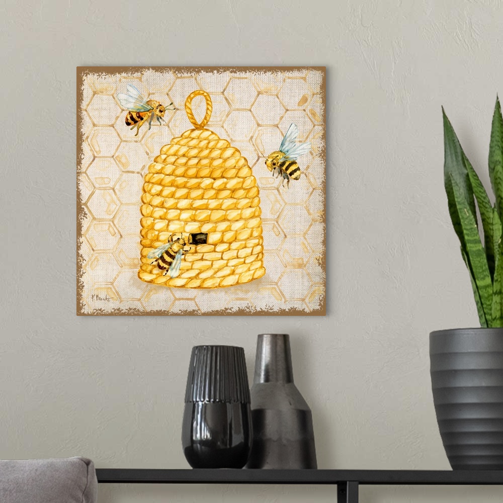 A modern room featuring Honeybee Haven III