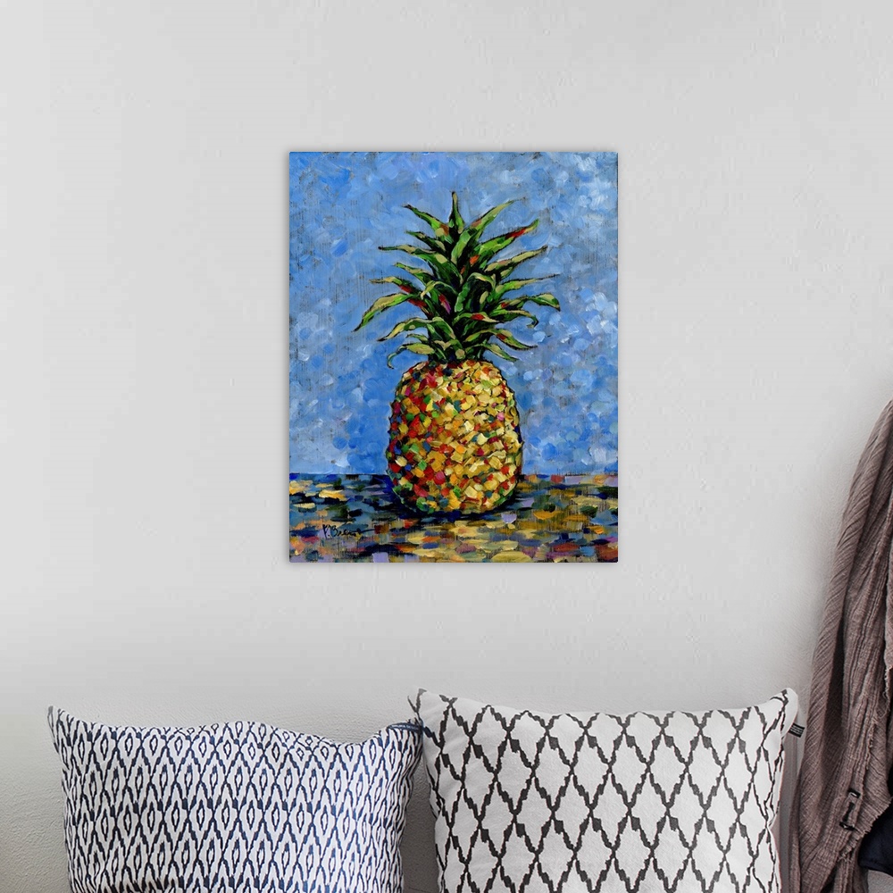 A bohemian room featuring Impressions Of Pineapples I