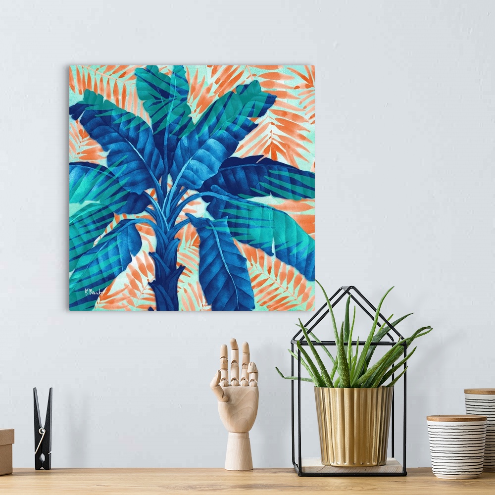 A bohemian room featuring Miami Palm I