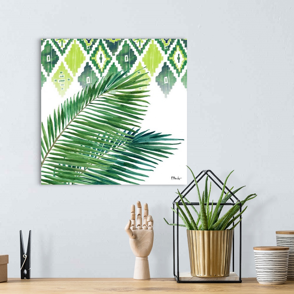 A bohemian room featuring Palm Fronds V