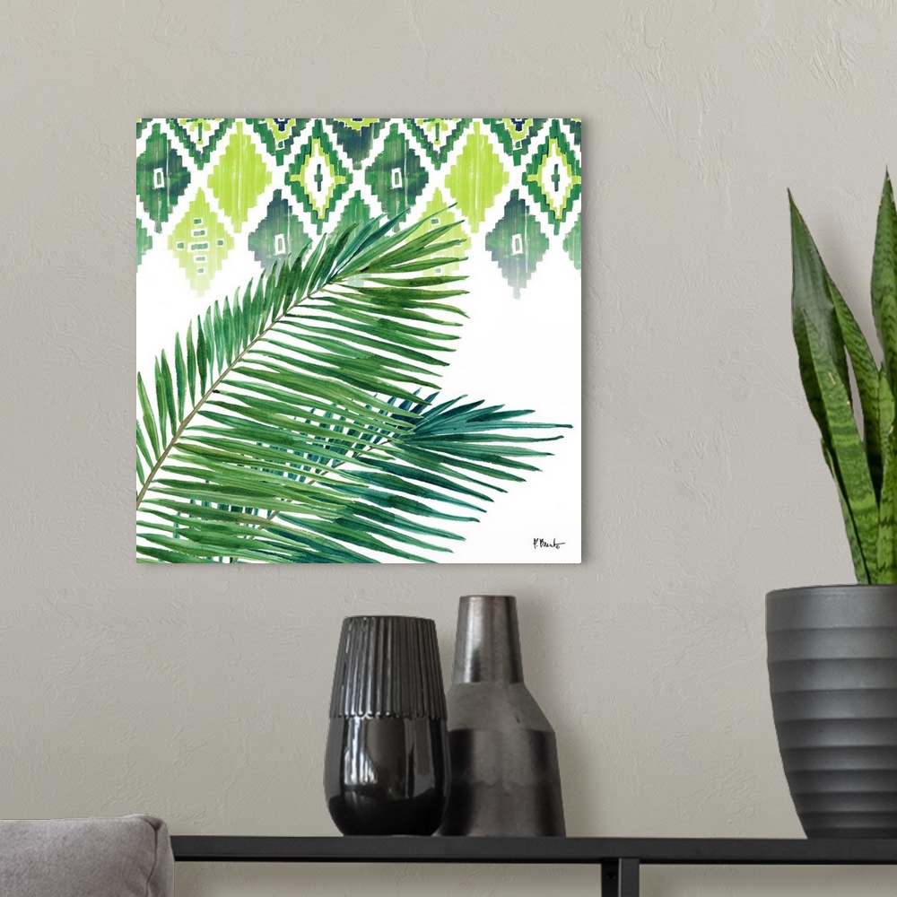 A modern room featuring Palm Fronds V