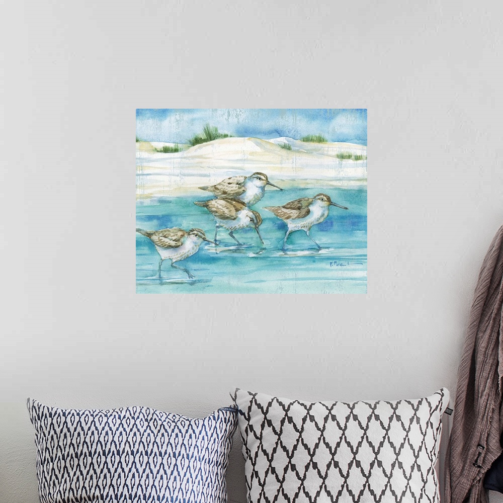A bohemian room featuring Sandy Sandpipers I