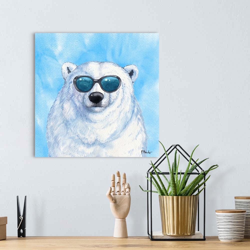A bohemian room featuring Animals with Sunglasses.
