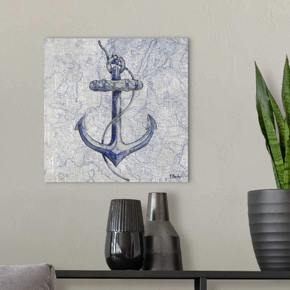 A modern room featuring Vintage Nautical I