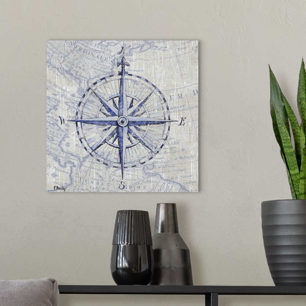 A modern room featuring Vintage Nautical II