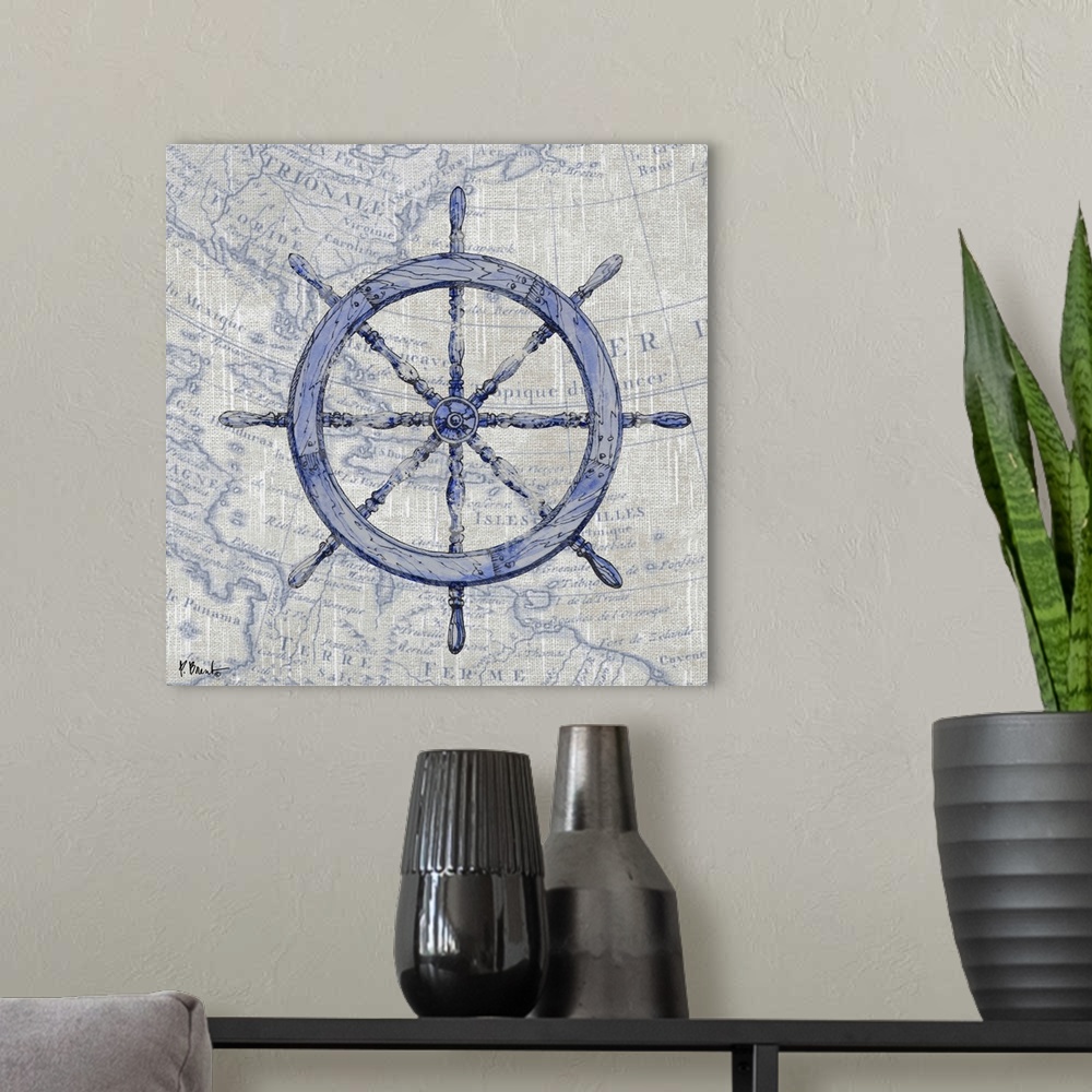 A modern room featuring Vintage Nautical III