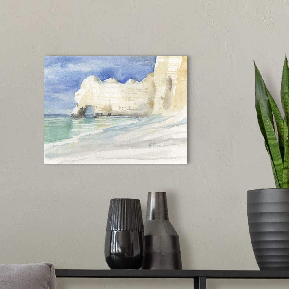 A modern room featuring West Arch at Etretat