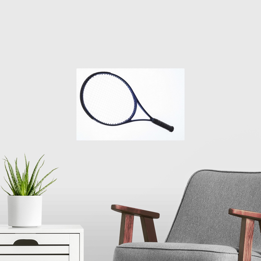 A modern room featuring Tennis Racquet