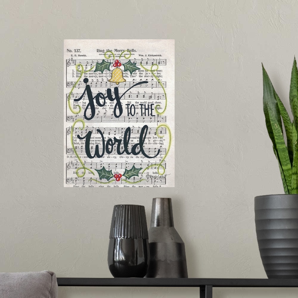 A modern room featuring ALP1714 - Joy to the World
