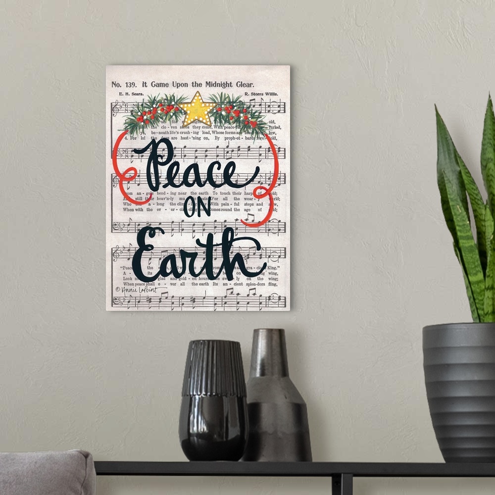 A modern room featuring ALP1717 - Peace on Earth