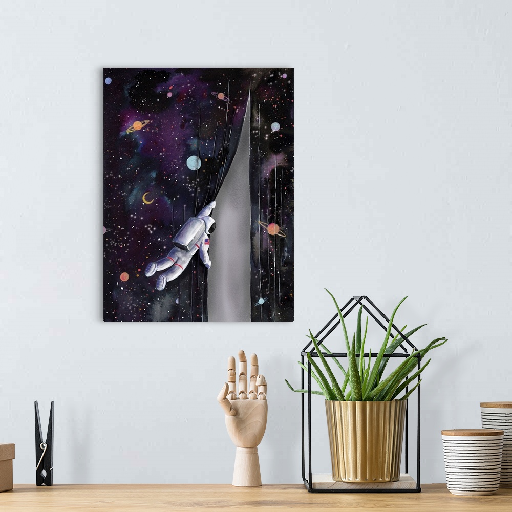 A bohemian room featuring Astronaut In Space