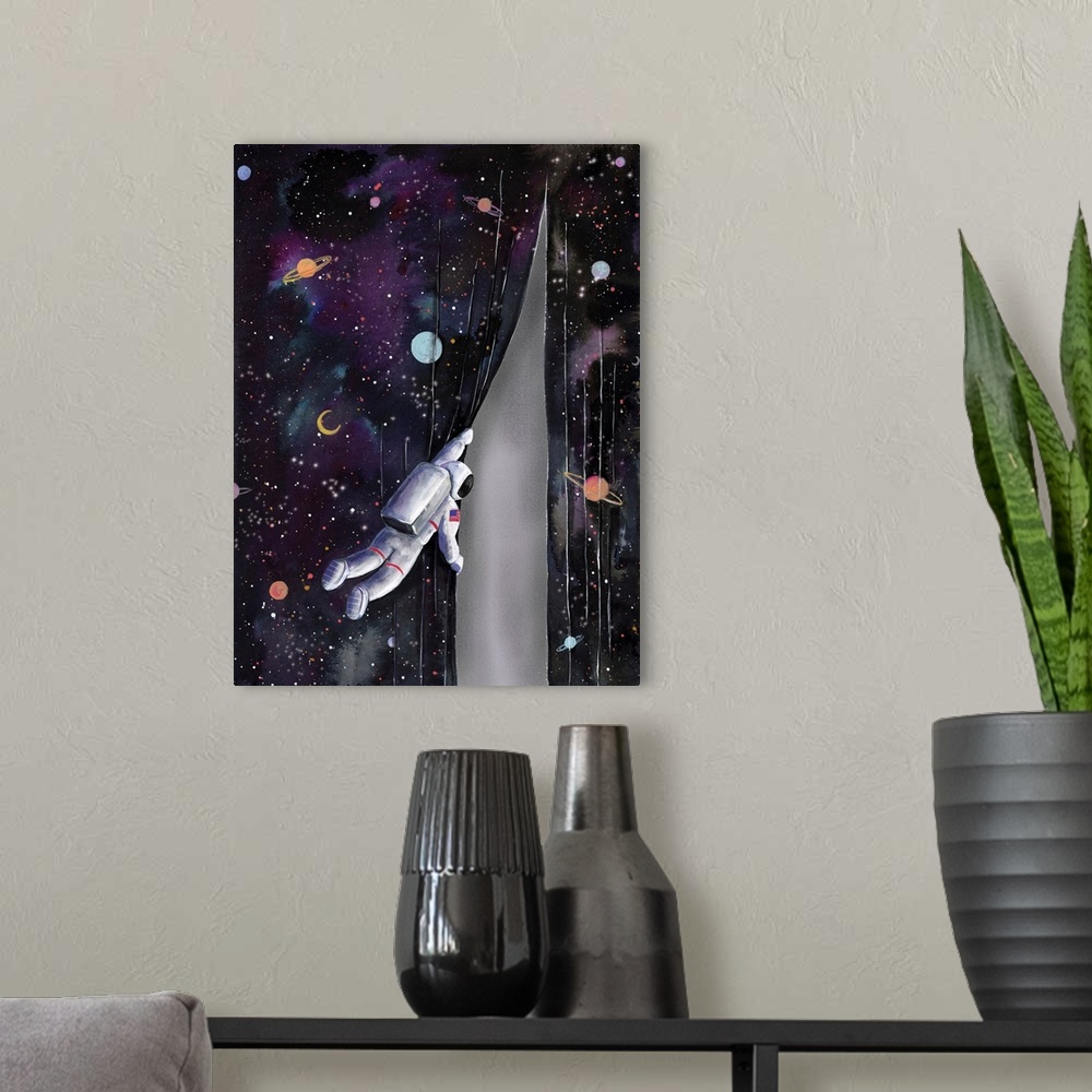 A modern room featuring Astronaut In Space