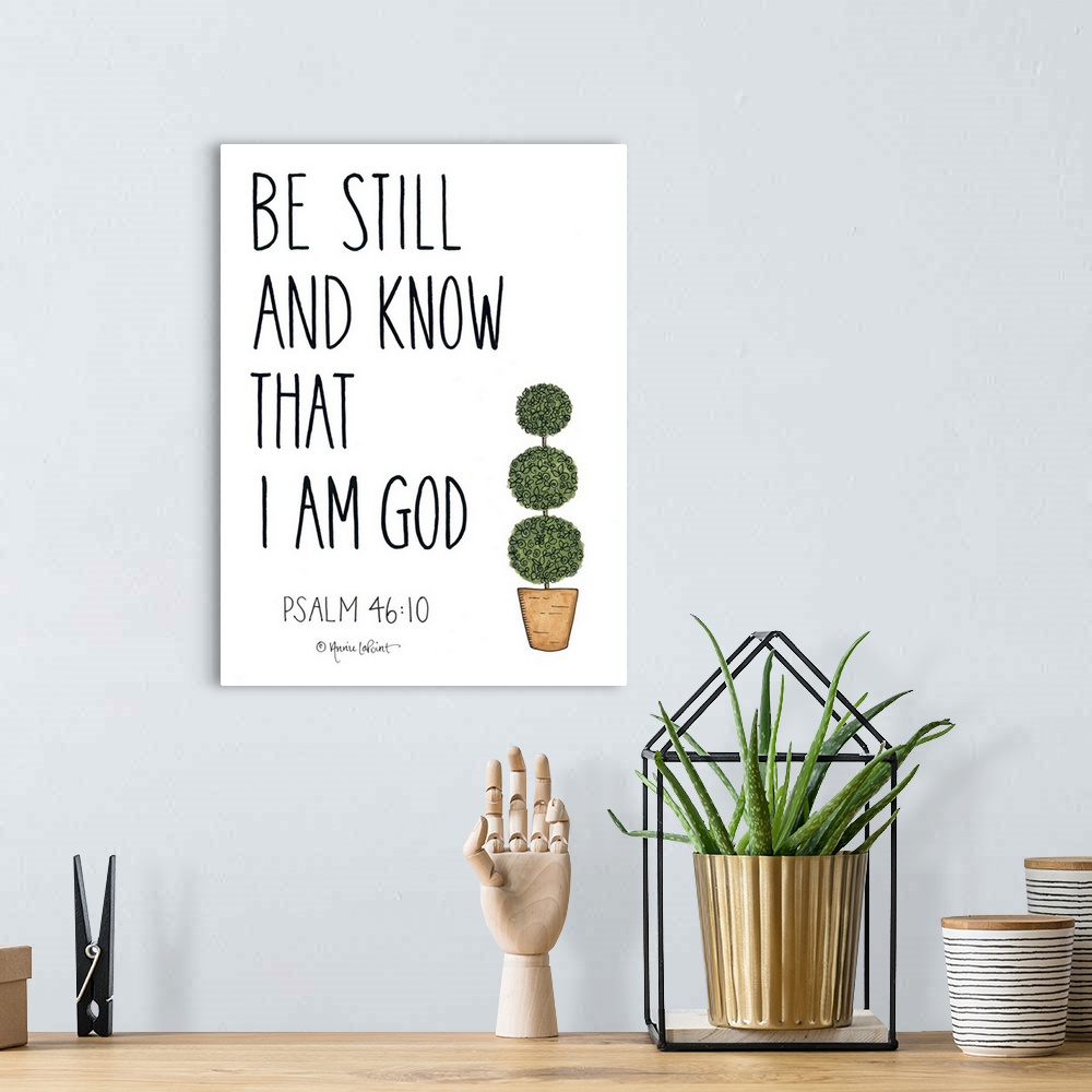 A bohemian room featuring Be Still and Know That I Am God
