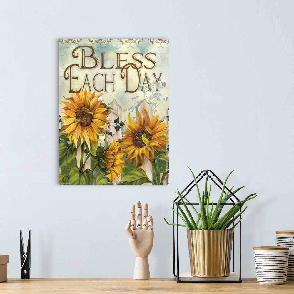 A bohemian room featuring Bless Each Day