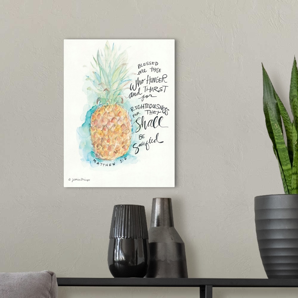 A modern room featuring Blessed Pineapple
