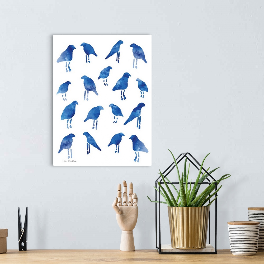 A bohemian room featuring Bleu Birds