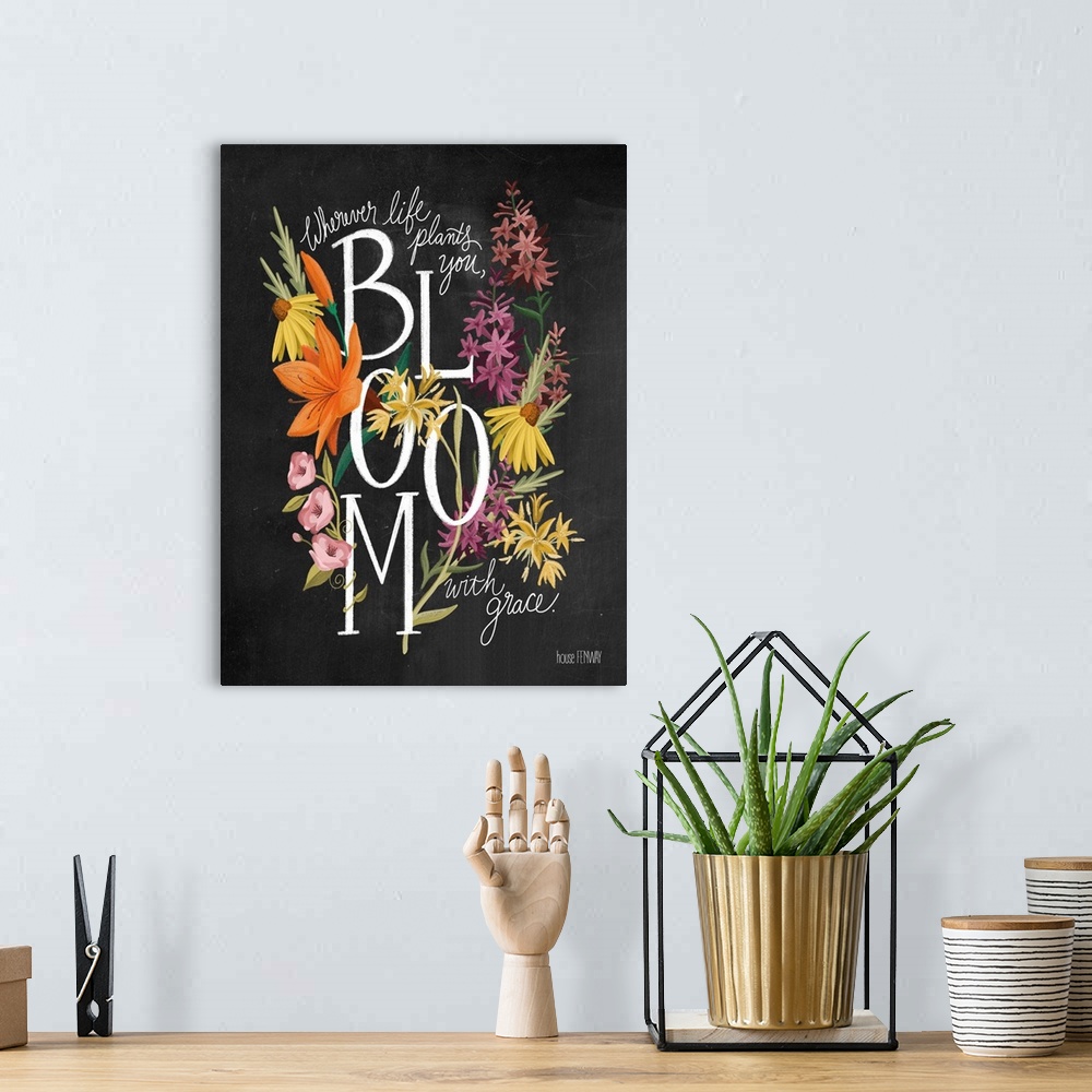 A bohemian room featuring Bloom With Grace