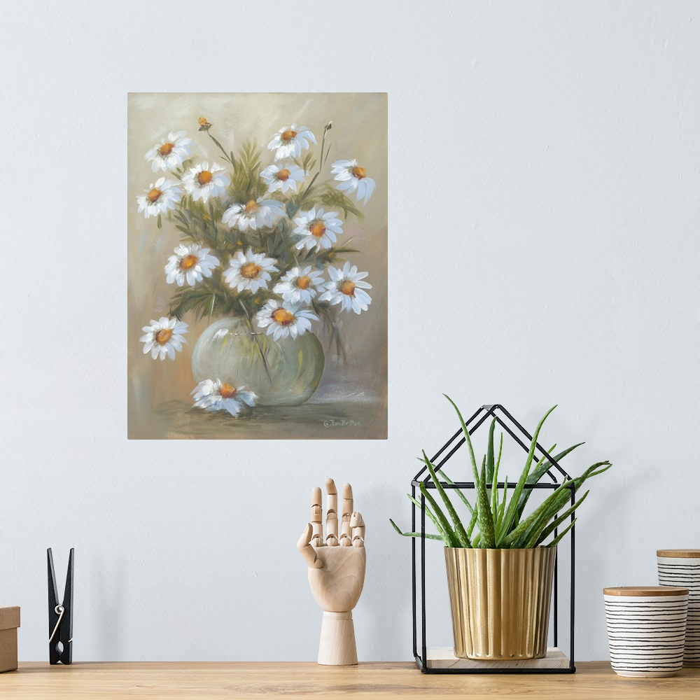 A bohemian room featuring Bowl Of Daisies