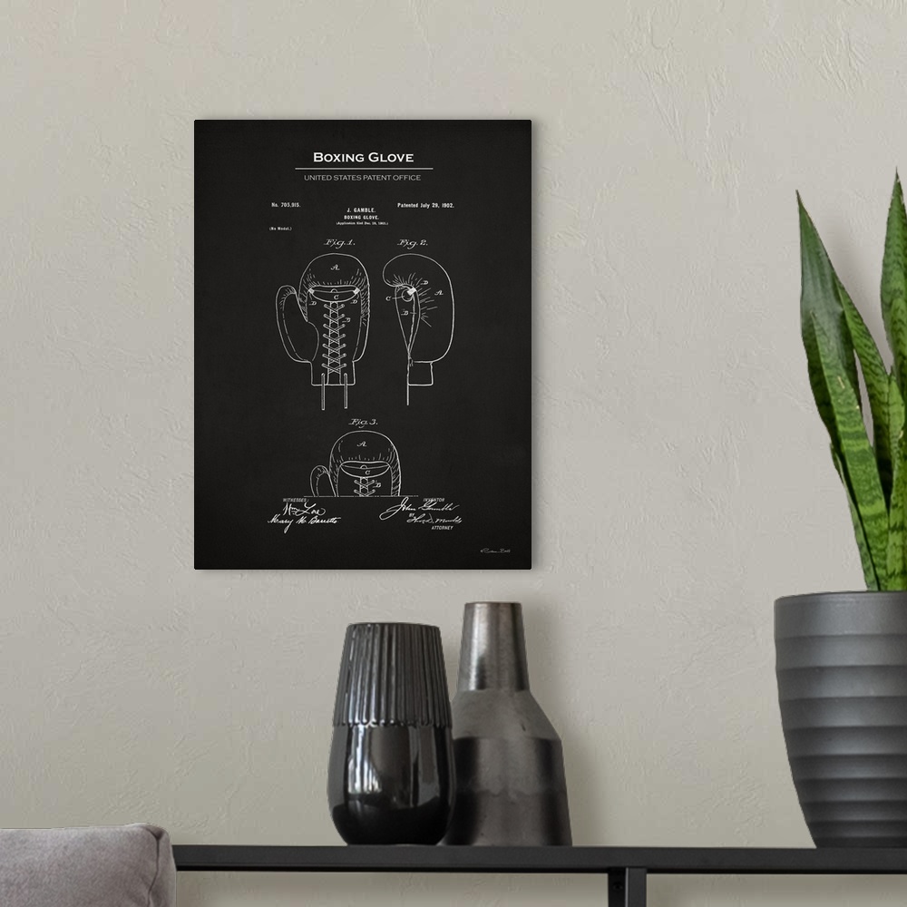 A modern room featuring Boxing Glove Patent