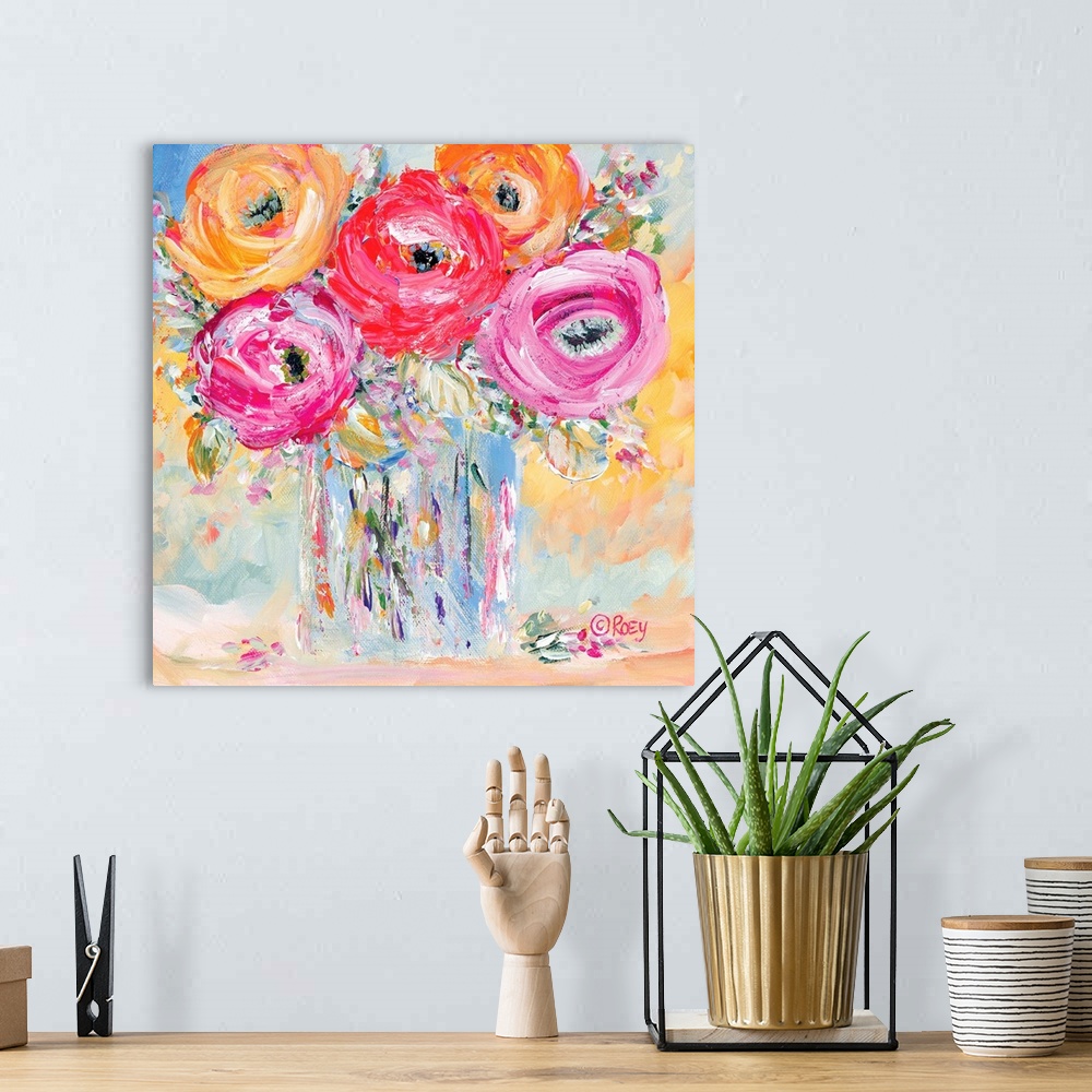 A bohemian room featuring Burst of Bloom