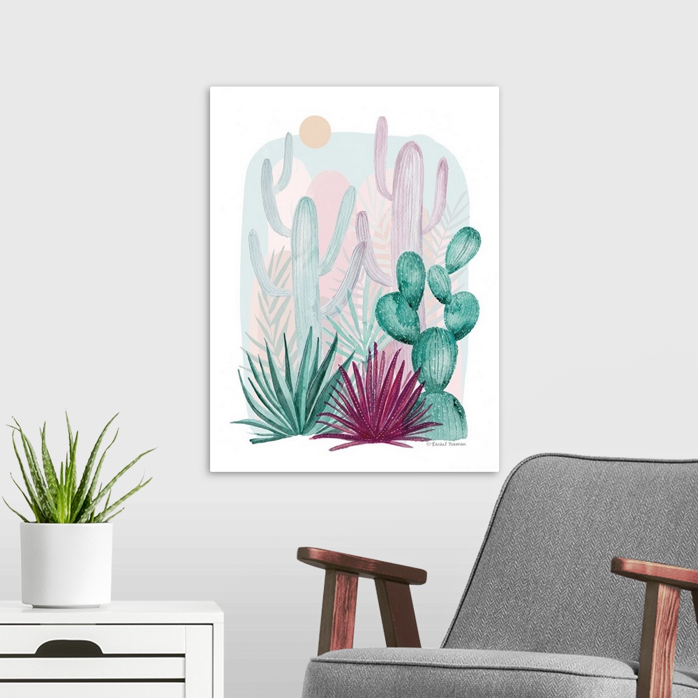 A modern room featuring Cactus Summer
