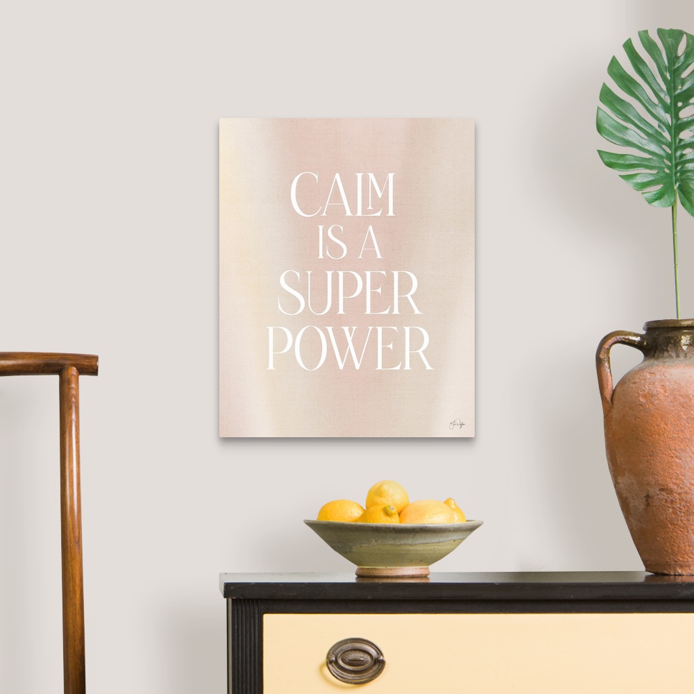 A traditional room featuring Calm Is A Super Power