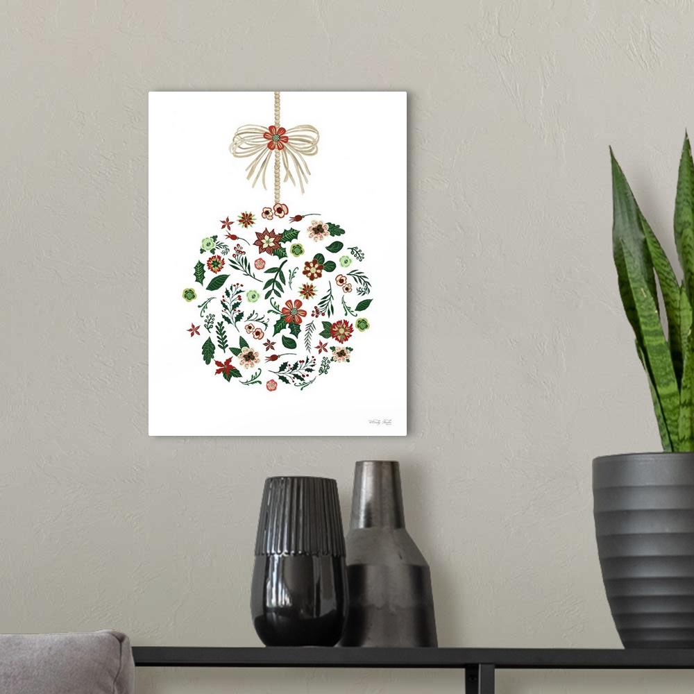 A modern room featuring Christmas Ornament II