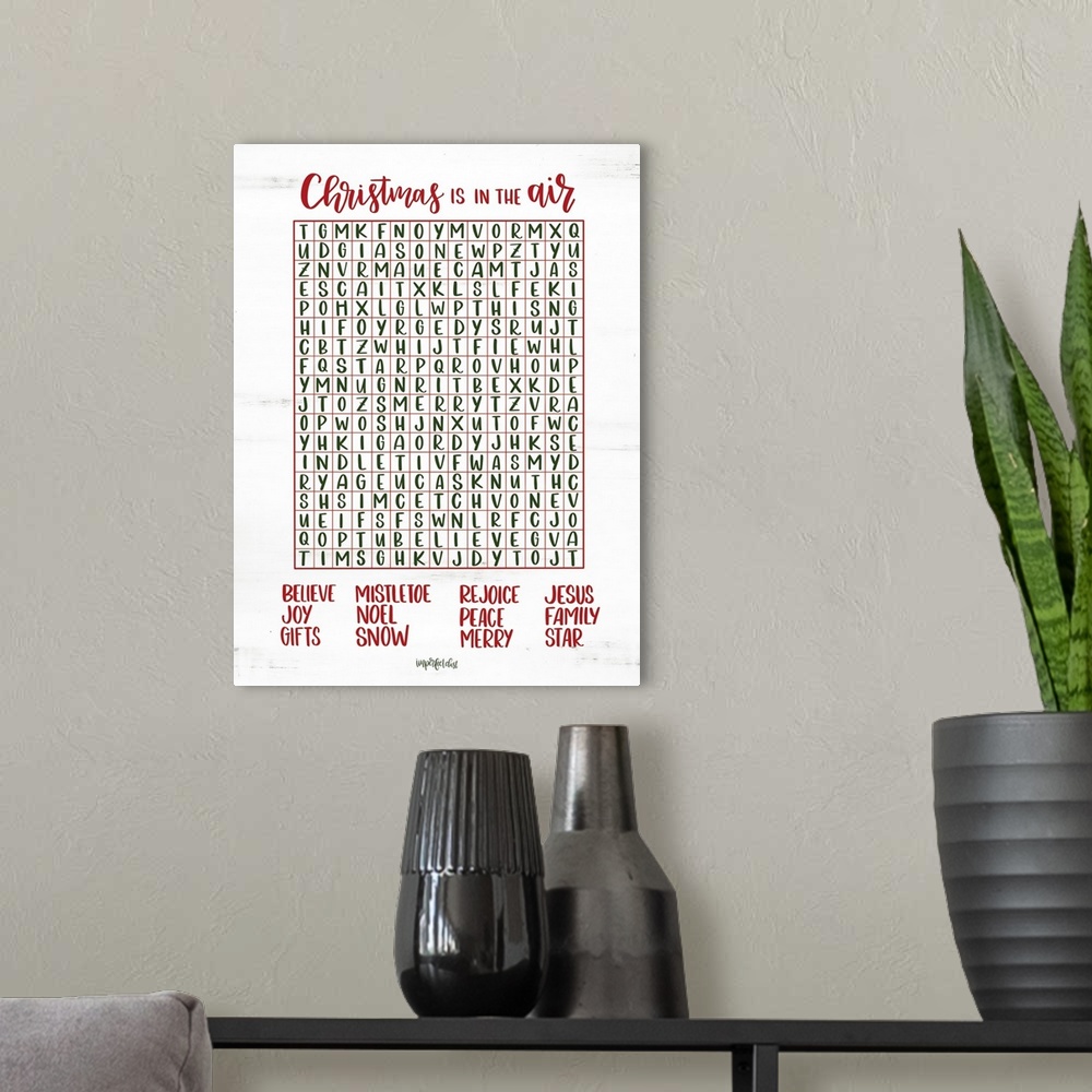 A modern room featuring Christmas Word Search