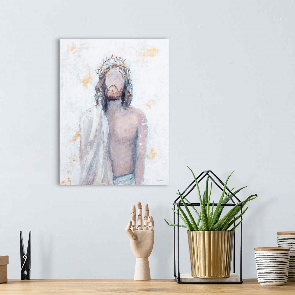 A bohemian room featuring Crown Of Thorns