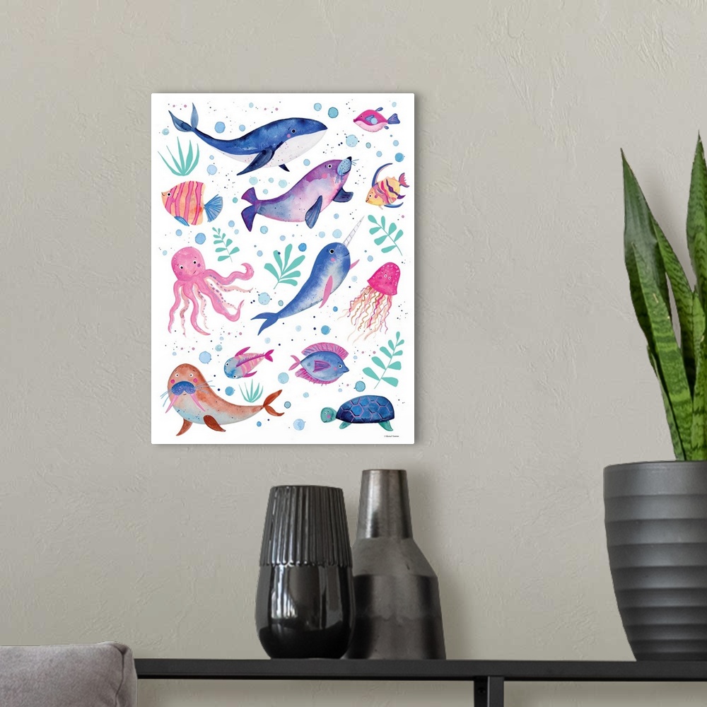 A modern room featuring Cute And Quirky Nautical Animals