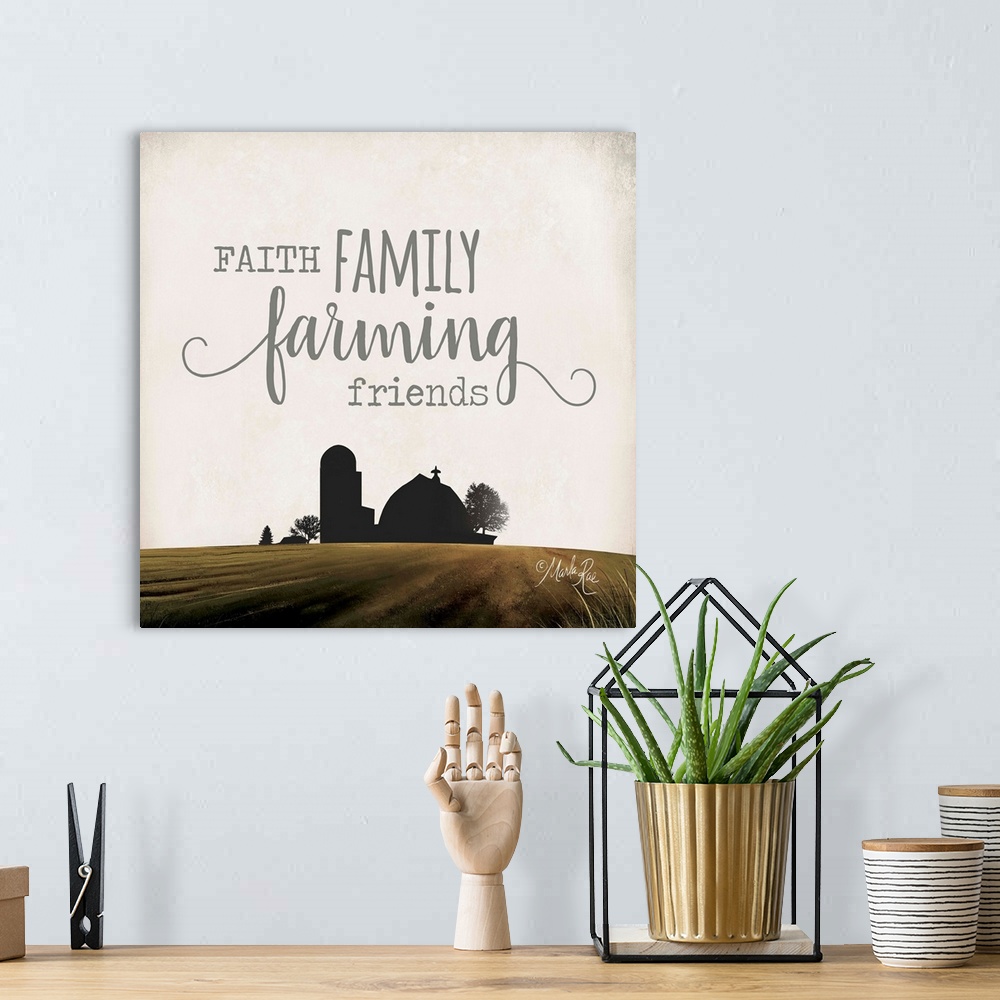 A bohemian room featuring Faith Family Farming Friends