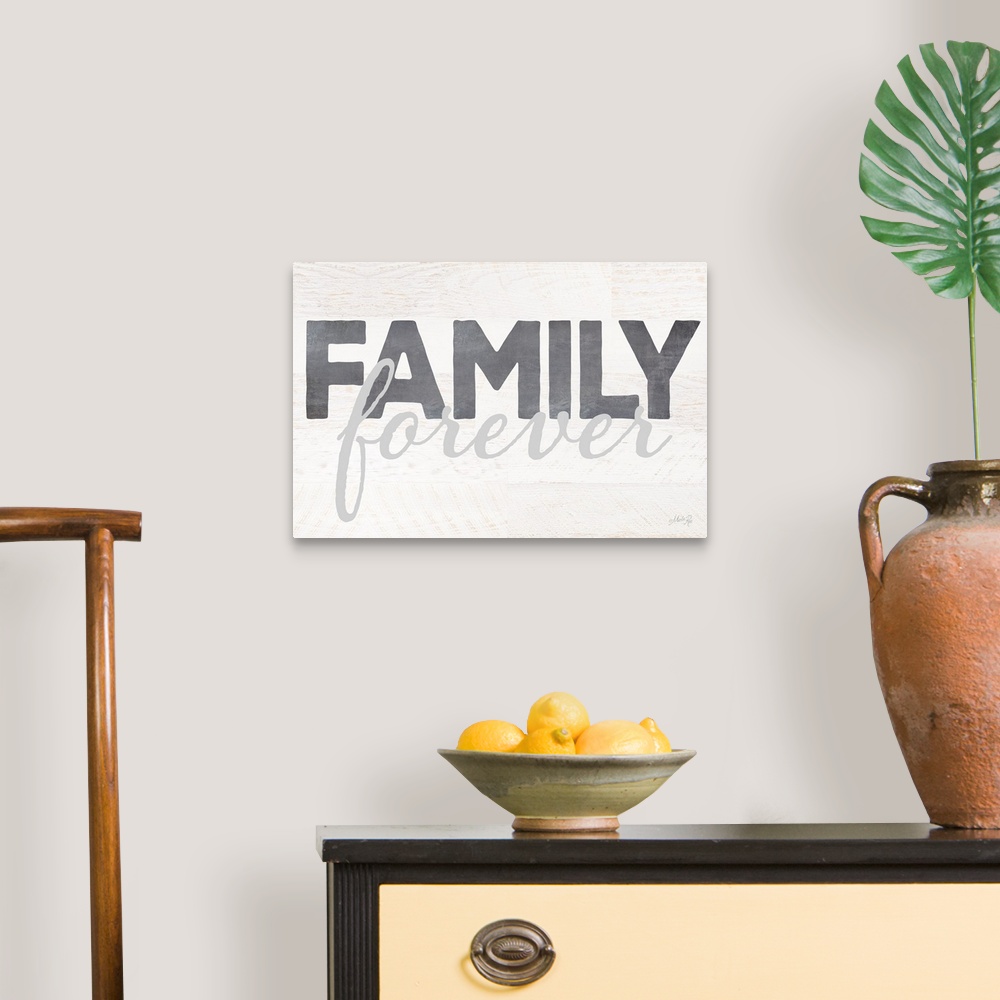 A traditional room featuring Family Forever