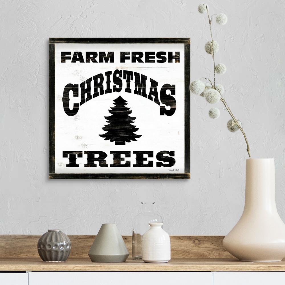 A farmhouse room featuring Farm Fresh Christmas Trees I
