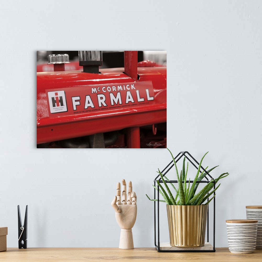A bohemian room featuring Farmall