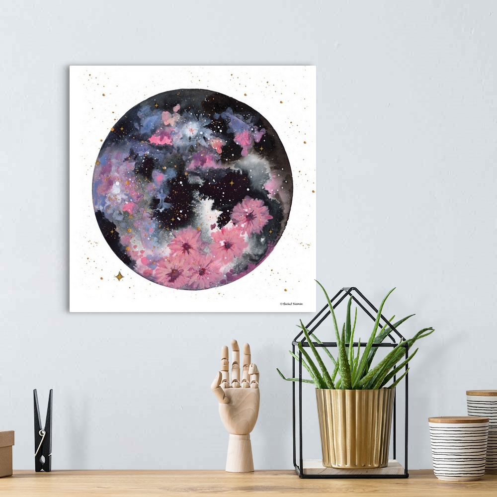 A bohemian room featuring Floral Planet