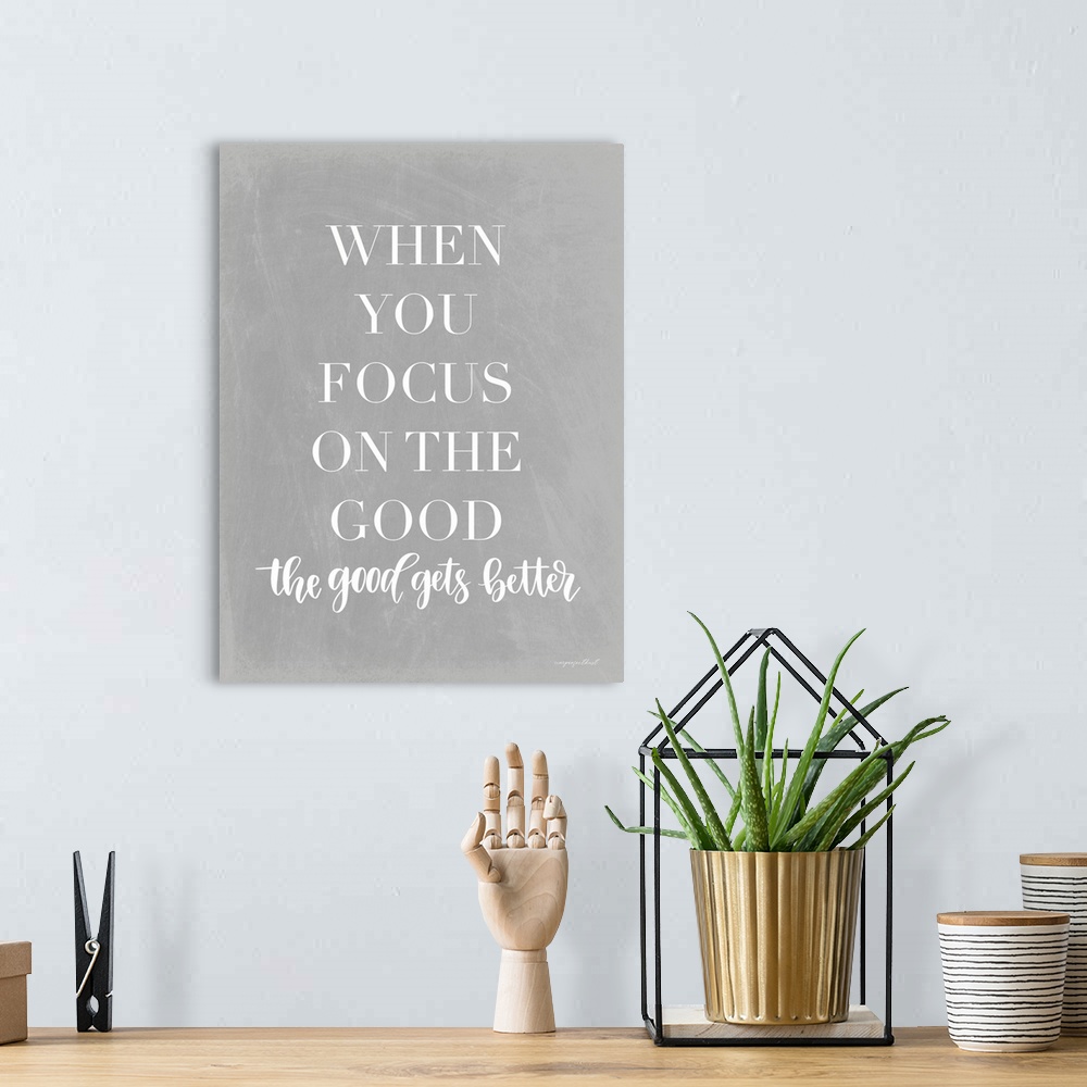 A bohemian room featuring Focus on the Good