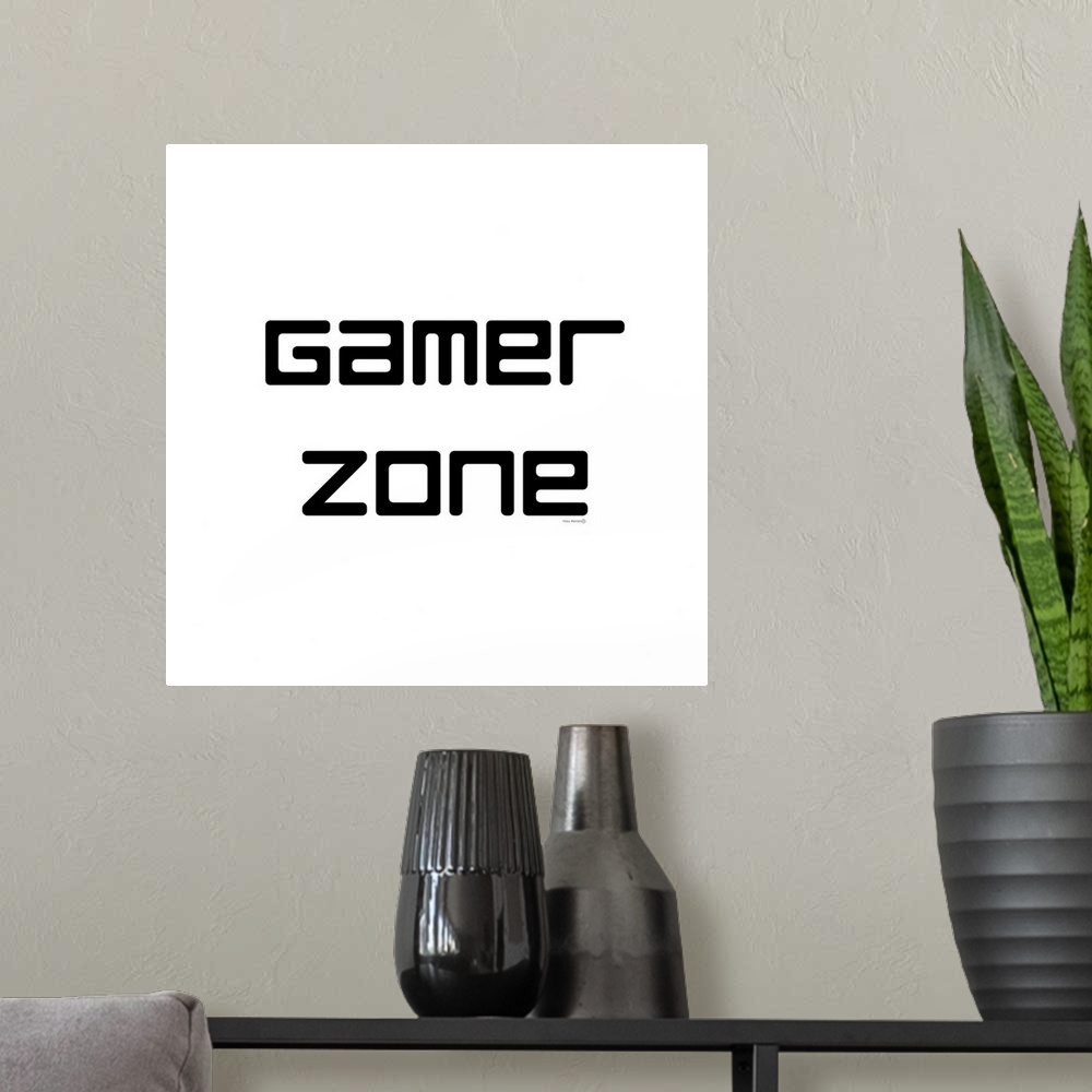 A modern room featuring Gamer Zone