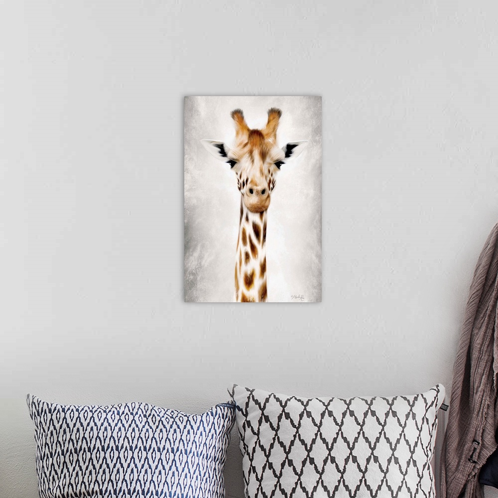 A bohemian room featuring Geri the Giraffe Up Close