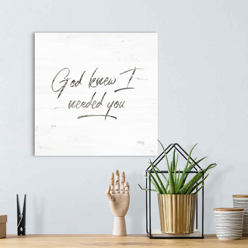 A bohemian room featuring God Knew I Needed You