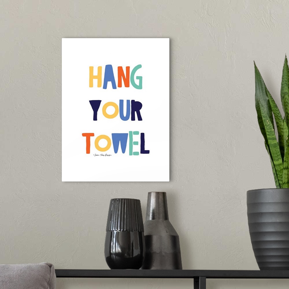 A modern room featuring Hang Your Towel