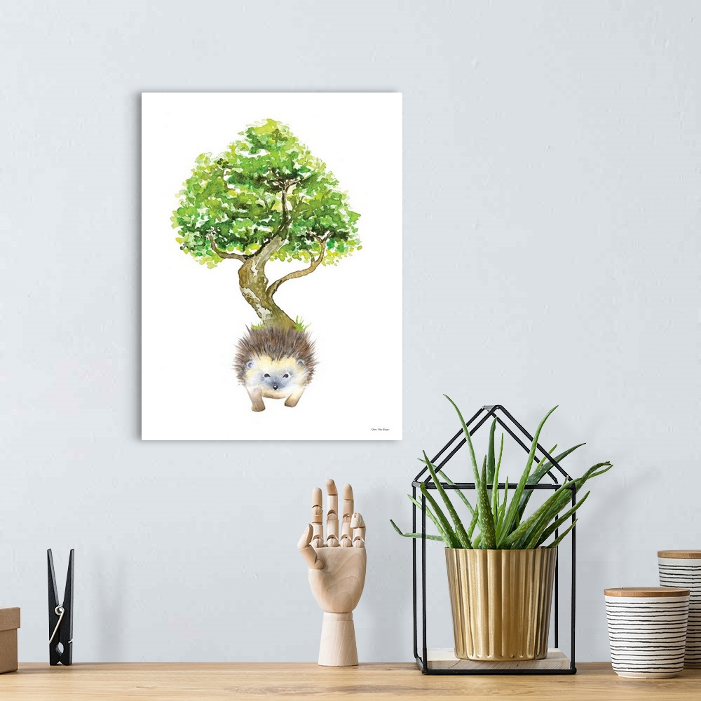 A bohemian room featuring Hedgehog and Tree