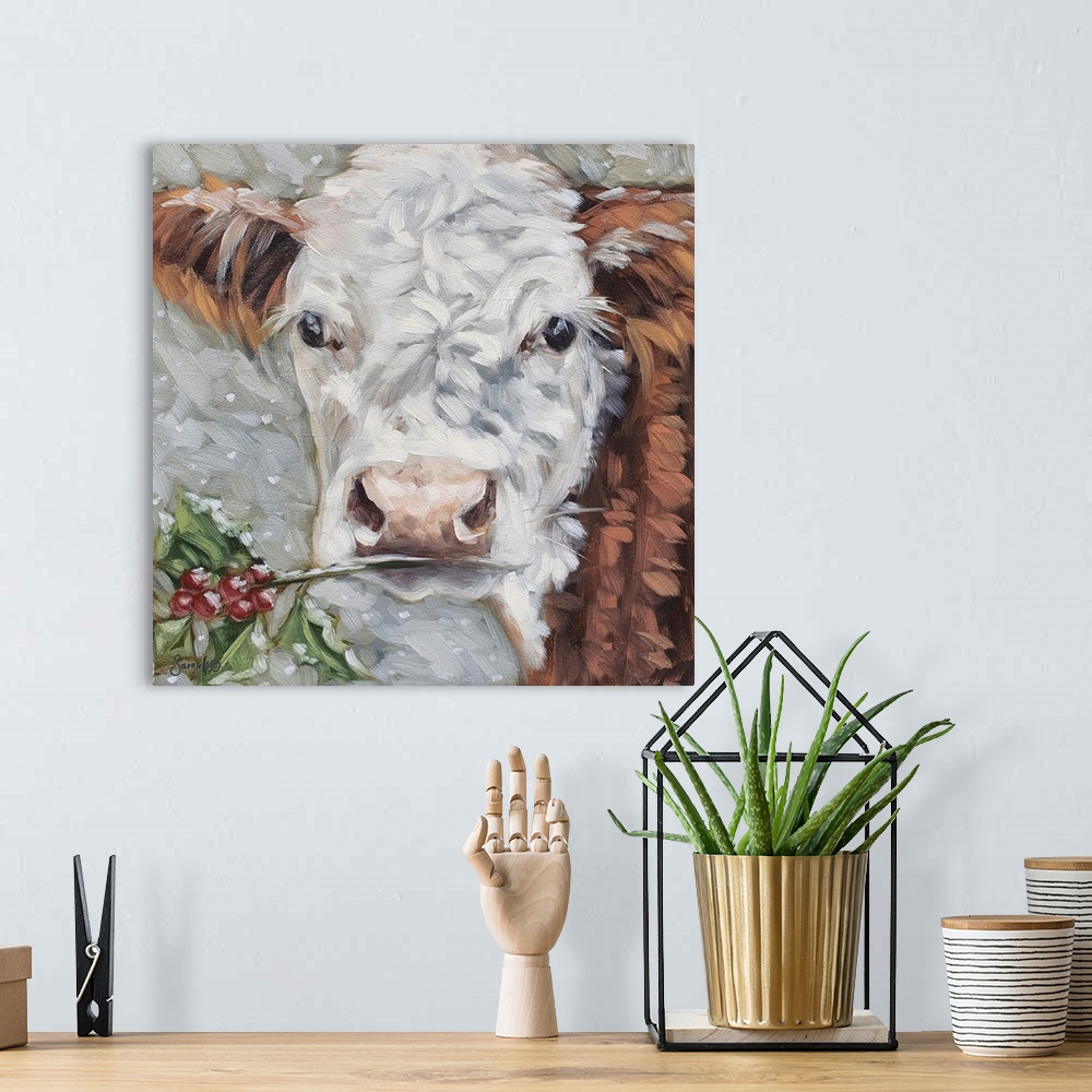A bohemian room featuring Holiday Cow
